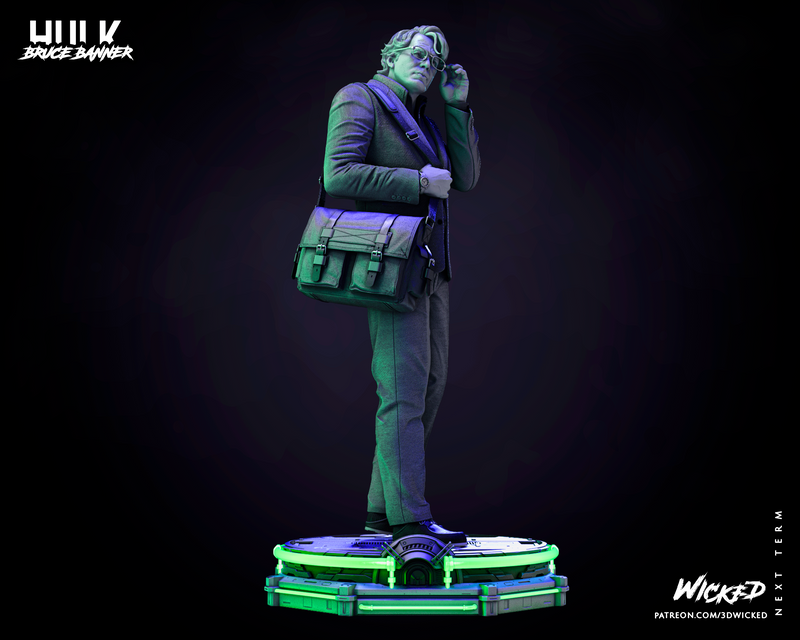 Bruce Banner Sculpture resin statue kit view 4
