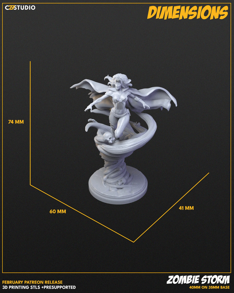 Zombie Storm Marvel MCP-compatible resin miniature by C27 Studios - product image 4