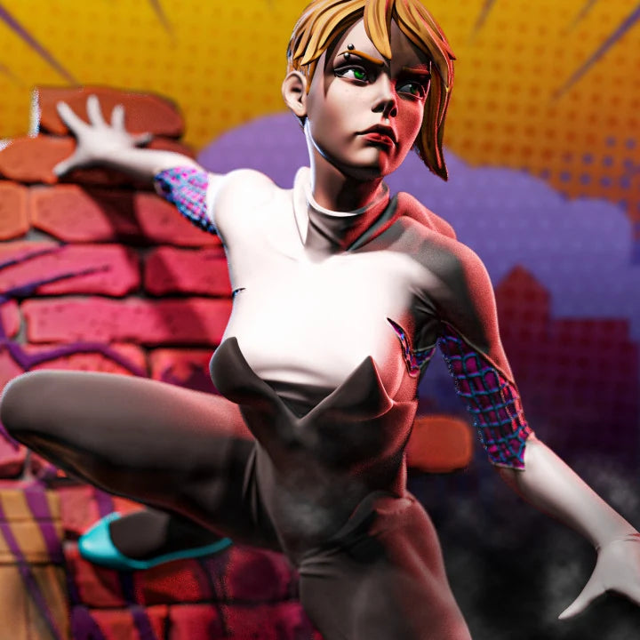 Spider-Gwen Marvel MCP-compatible resin miniature by C27 Studios - product image 4