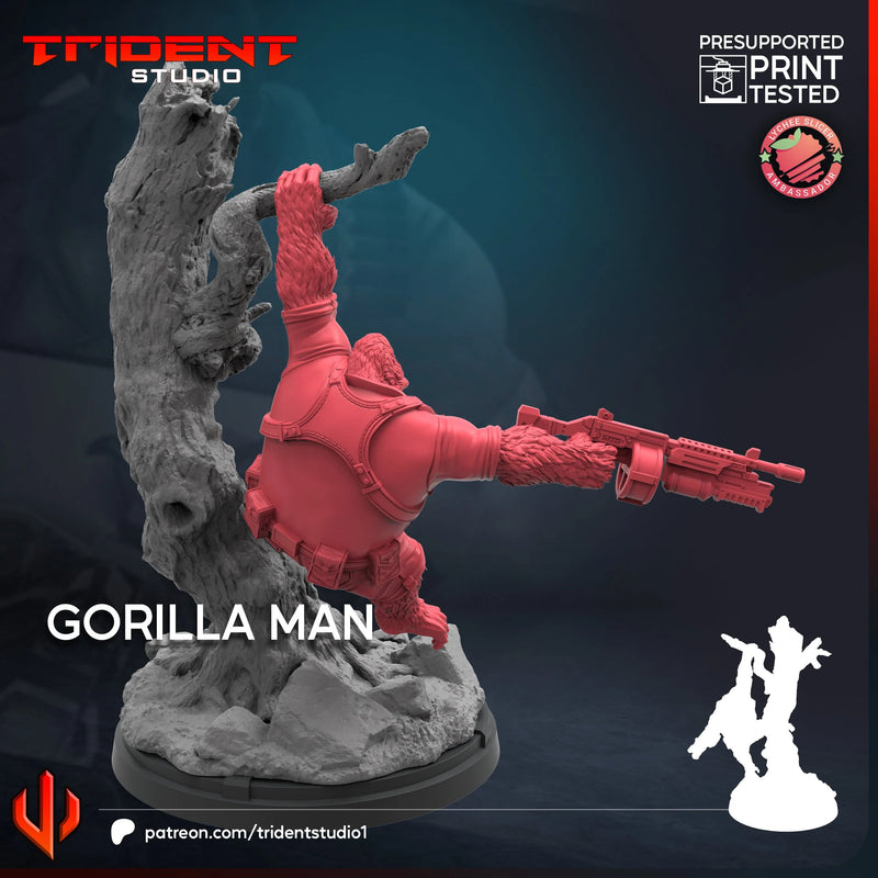 Gorilla Man Marvel MCP-compatible 40mm resin proxy miniature by Trident Miniatures - product image 4