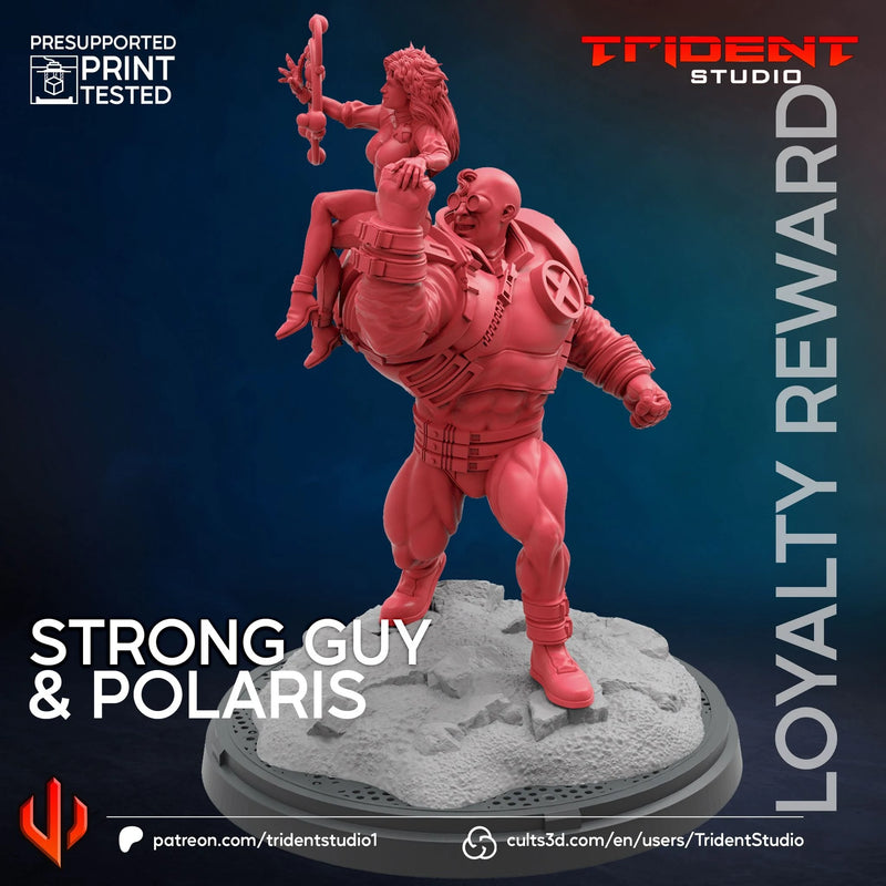 Strongguy Polaris Marvel MCP-compatible 40mm resin proxy miniature by Trident Miniatures - product image 4