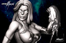 Captain Marvel Bust resin bust kit view 4