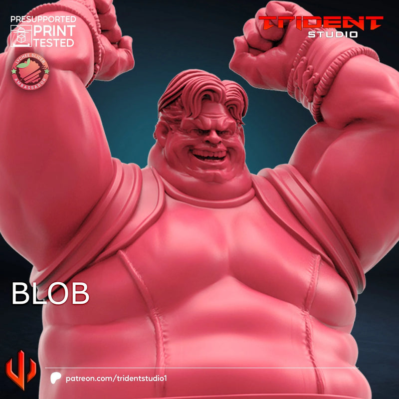 Blob Marvel MCP-compatible 40mm resin proxy miniature by Trident Miniatures - product image 4
