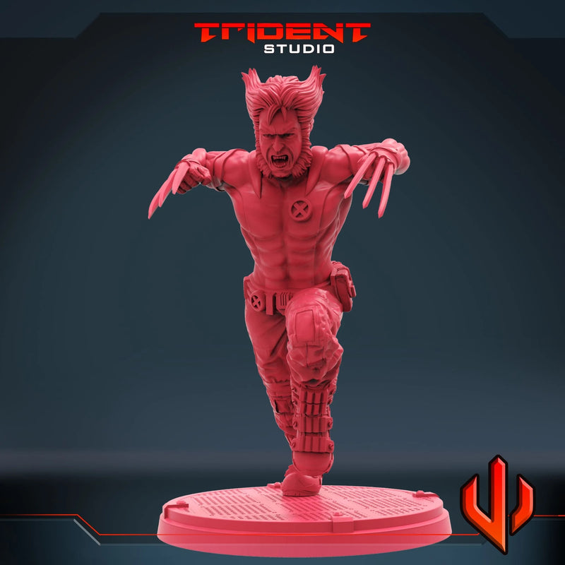 Wolverine - Sculpt B Marvel MCP-compatible 40mm resin proxy miniature by Trident Miniatures - product image 4