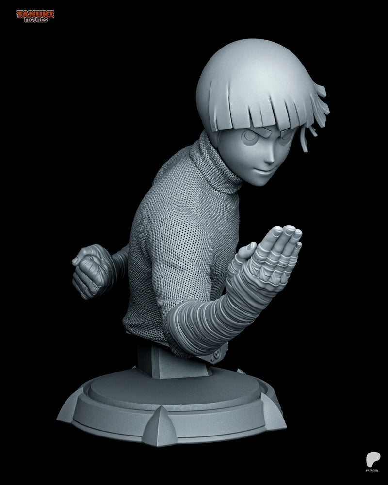 Rock Lee Resin Statue & Bust - Bust view 4