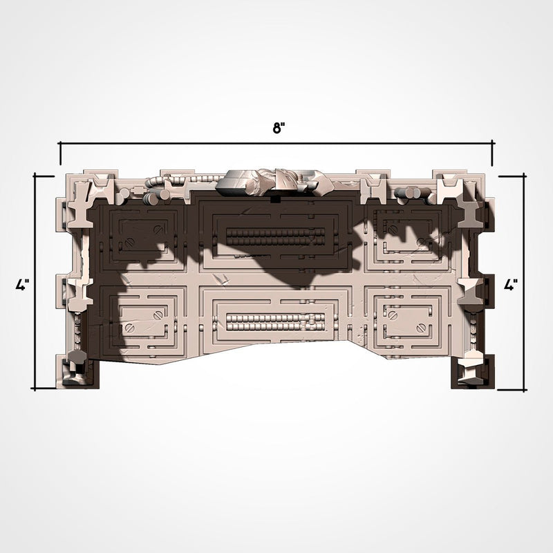Industrial Ruins GW 10th 3D printed terrain view 4