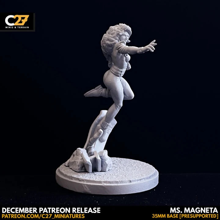 Polaris (Dec 2021 Sculpt) Marvel MCP-compatible resin miniature by C27 Studios - product image 4