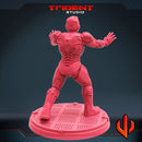 Superior Iron Man - Sculpt B Marvel MCP-compatible 40mm resin proxy miniature by Trident Miniatures - product image 4