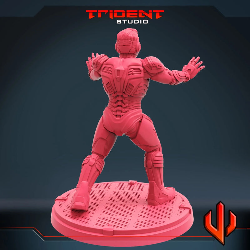 Superior Iron Man - Sculpt B Marvel MCP-compatible 40mm resin proxy miniature by Trident Miniatures - product image 4