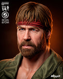 Chuck Norris Lone Wolf Bust resin bust kit view 4