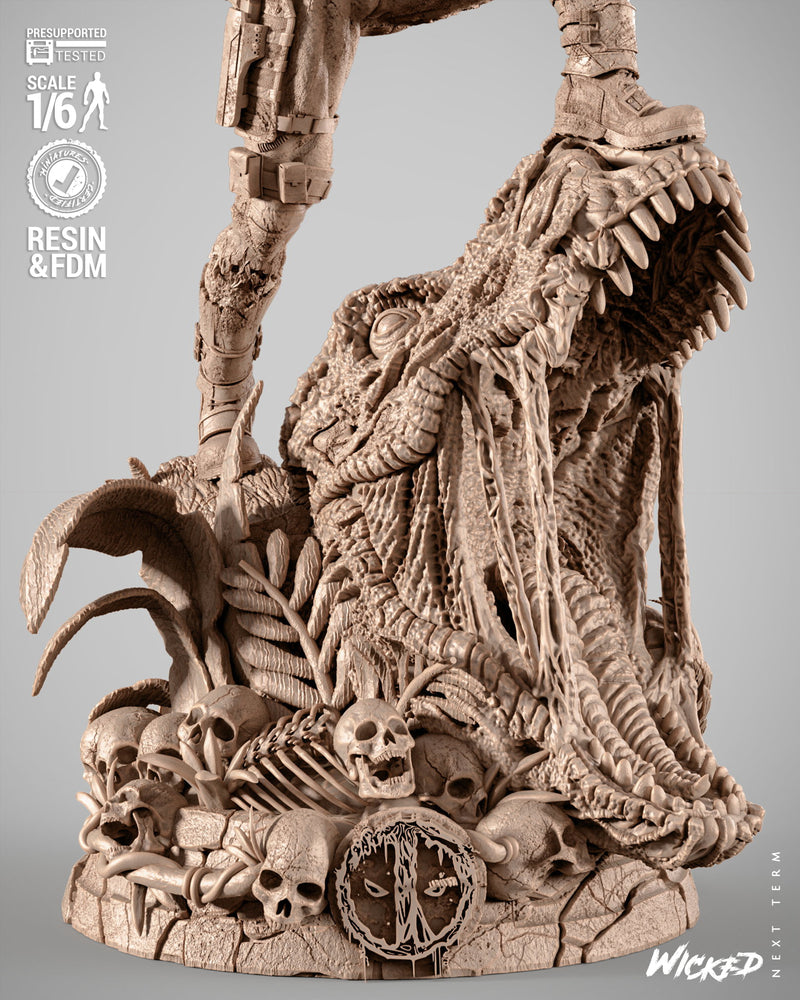 Deadpool Zombie Sculpture resin statue kit view 4