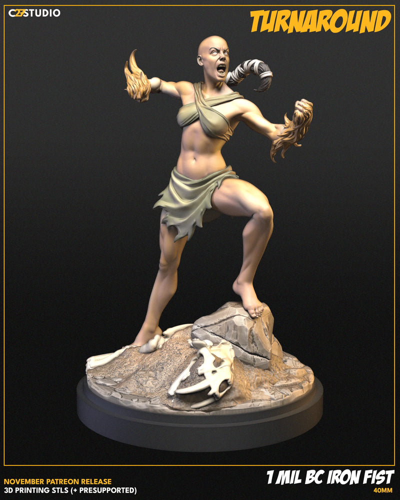 Iron Fist (1 Mil BC) Marvel MCP-compatible resin miniature by C27 Studios - product image 4