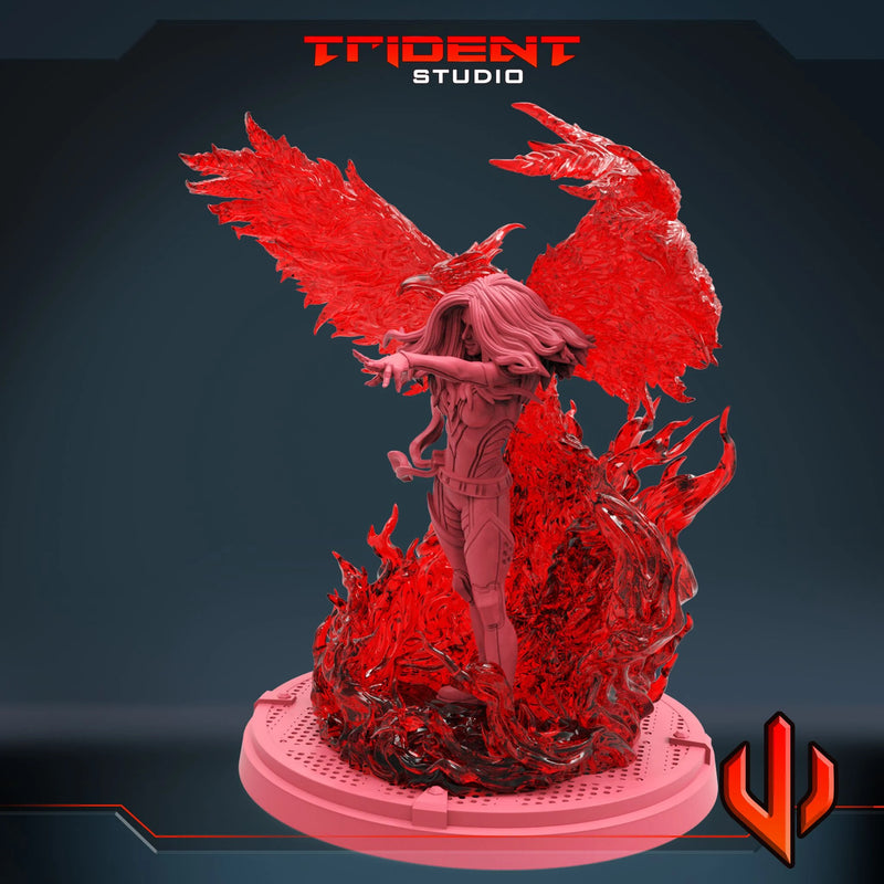 Phoenix Marvel MCP-compatible 40mm resin proxy miniature by Trident Miniatures - product image 4