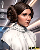 SW3D December 2025 Term Leia Organa Portrait Bust