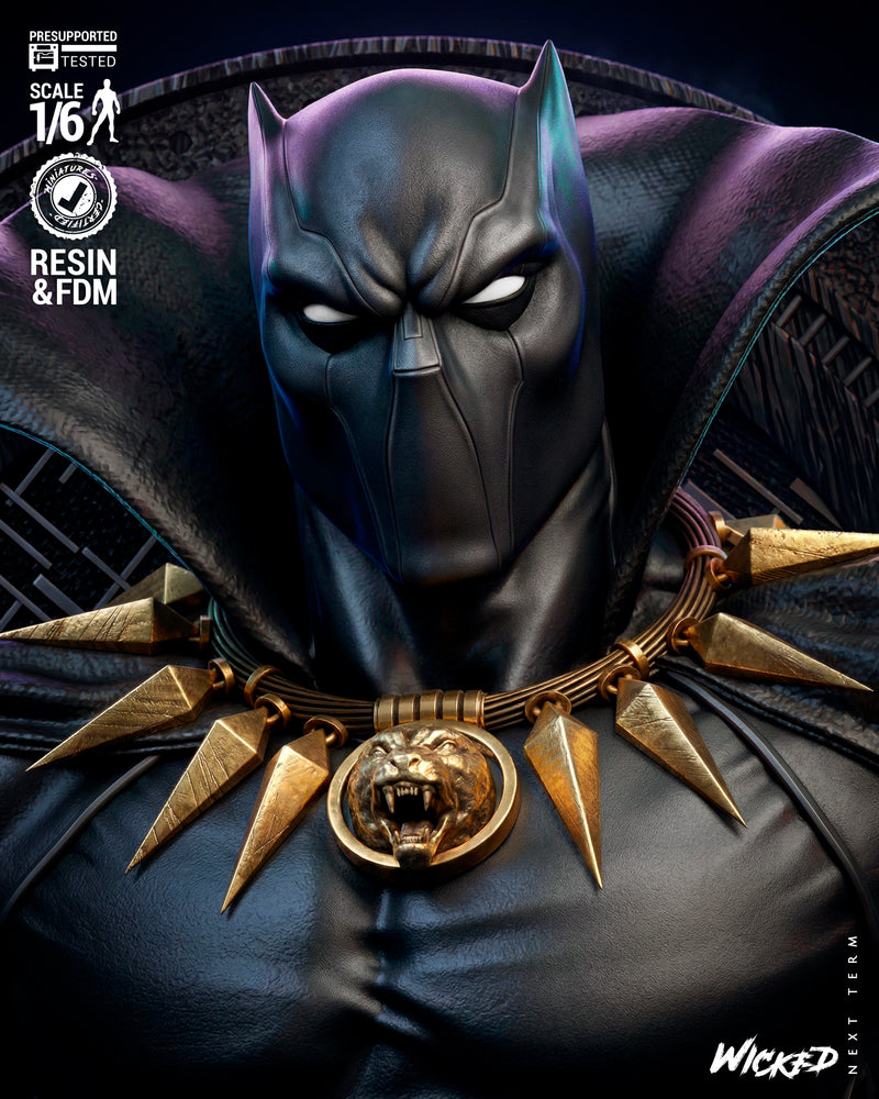 Black Panther Sculpture resin statue kit view 5