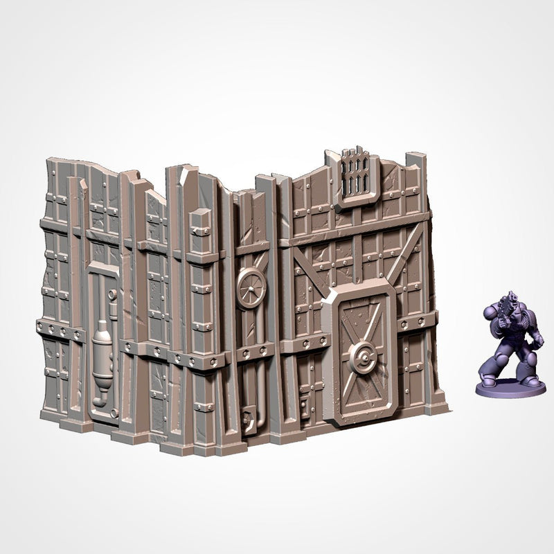 Industrial Ruins GW 10th 3D printed terrain view 5