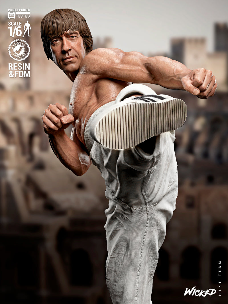Chuck Norris Sculpture resin statue kit view 5