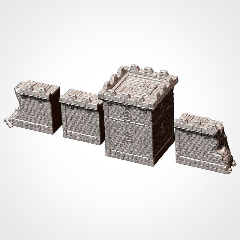 Classic Fortress 3D printed terrain view 5