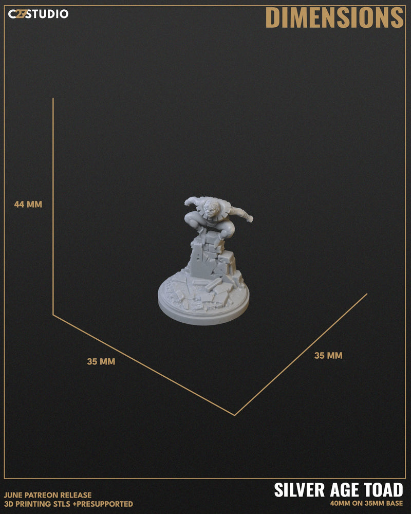 Toad (Silver Age) Marvel MCP-compatible resin miniature by C27 Studios - product image 5