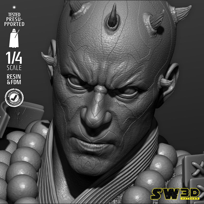Darth Maul Samurai Portrait Bust