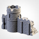 Ruined Castle 3D printed terrain view 5