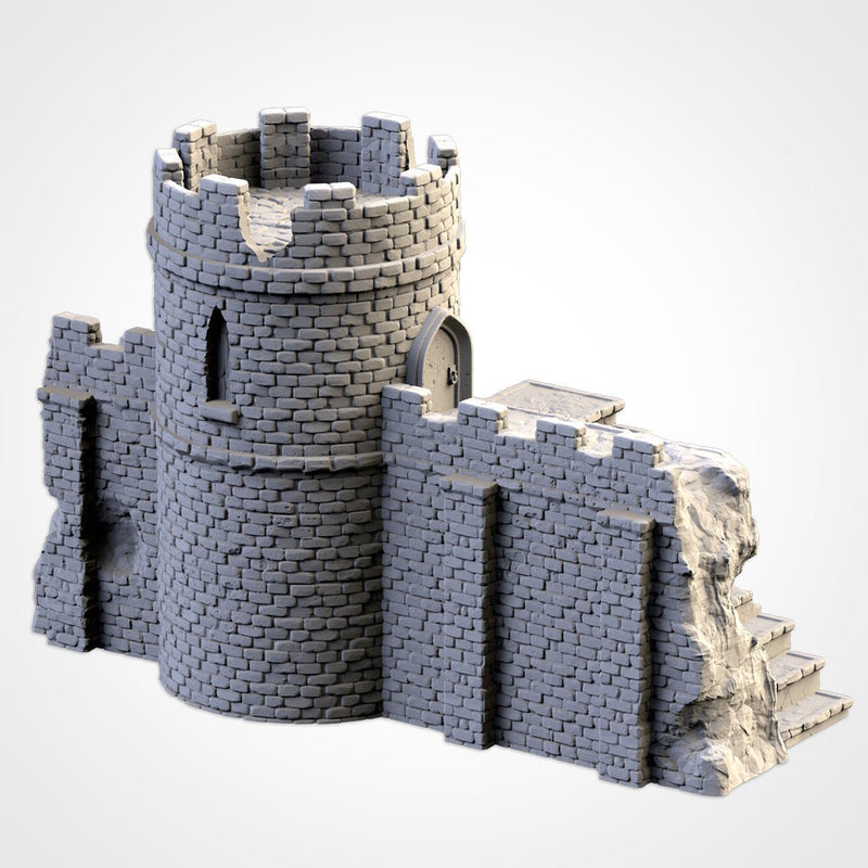 Ruined Castle 3D printed terrain view 5