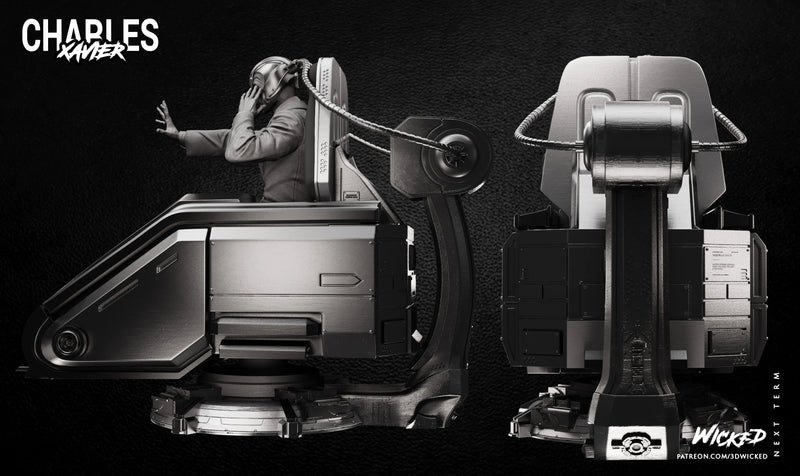Charles Xavier Sculpture resin statue kit view 5