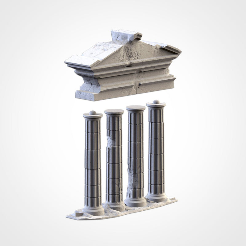 Classic Temples 3D printed terrain view 5