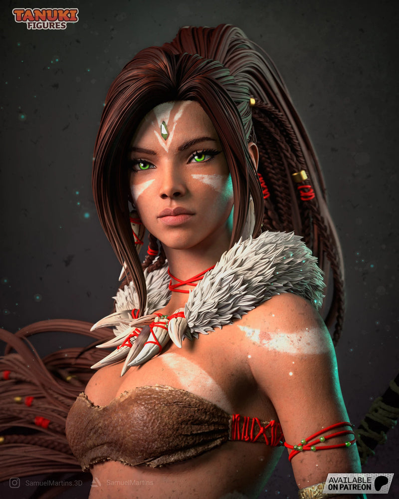 Nidalee Resin Statue & Bust - Full Size view 5