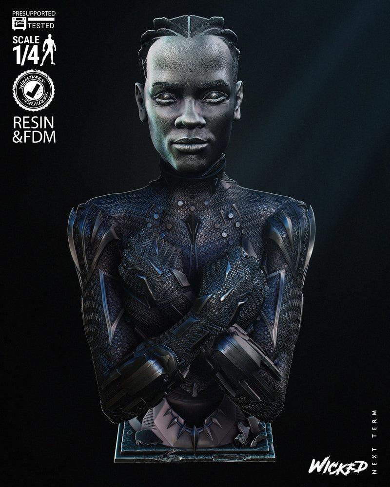 Black Panther 2024 Portrait Bust resin bust kit view 5