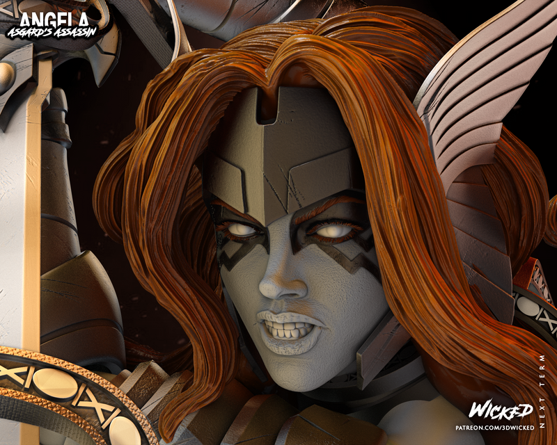 Angela Bust resin bust kit view 5