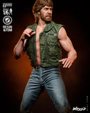Chuck Norris Lone Wolf Sculpture resin statue kit view 5