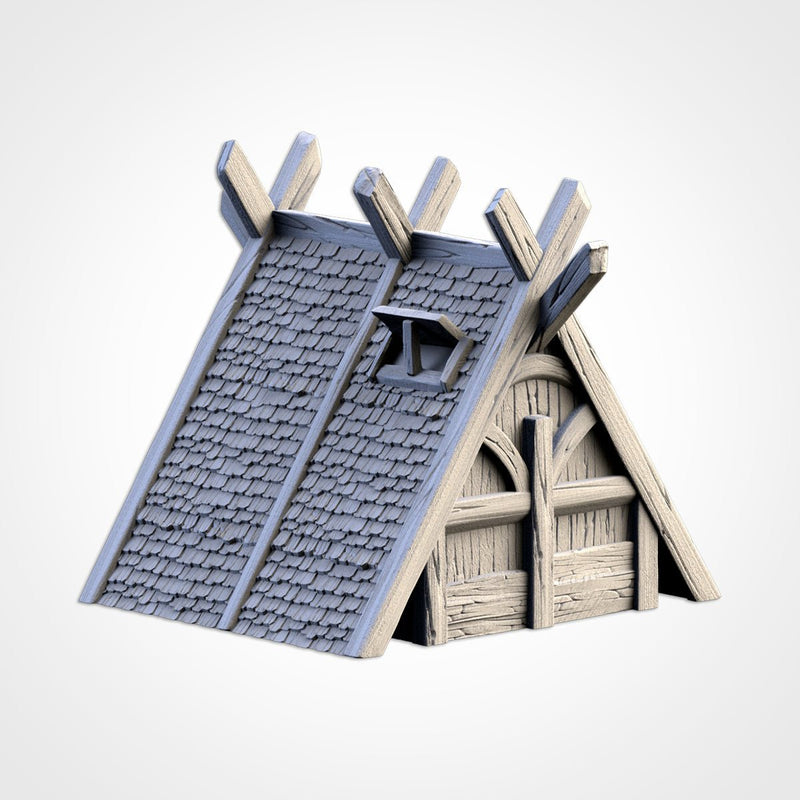 Viking Houses 3D printed terrain view 5