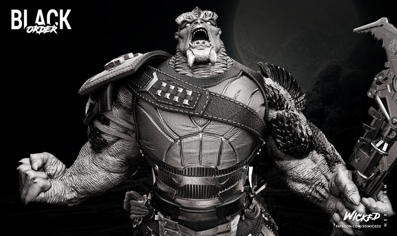 Cull Obsidian Sculpture resin statue kit view 5