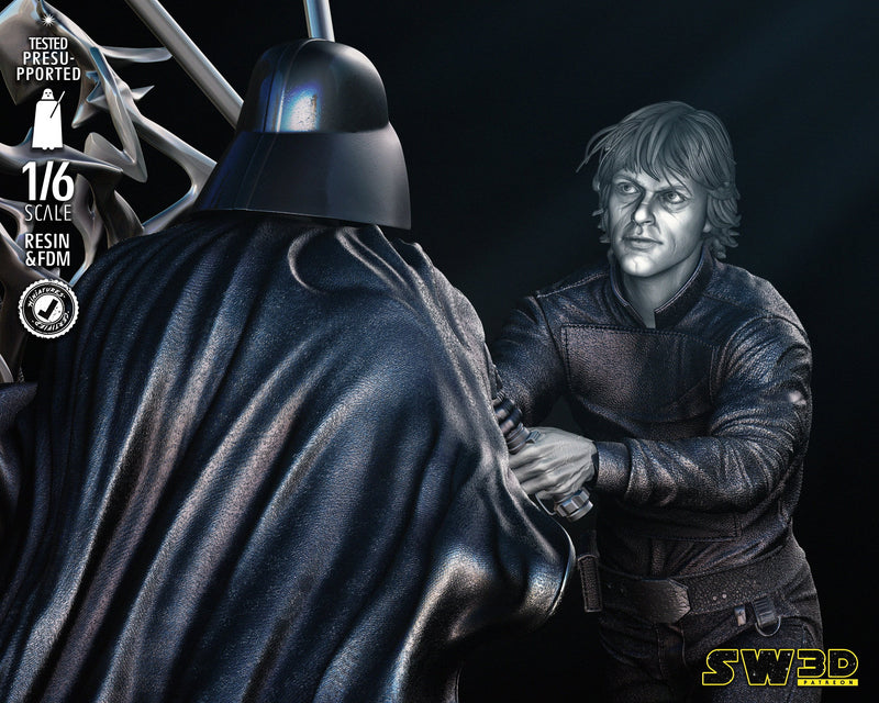 Luke and Darth Vader Return of Jedi Diorama