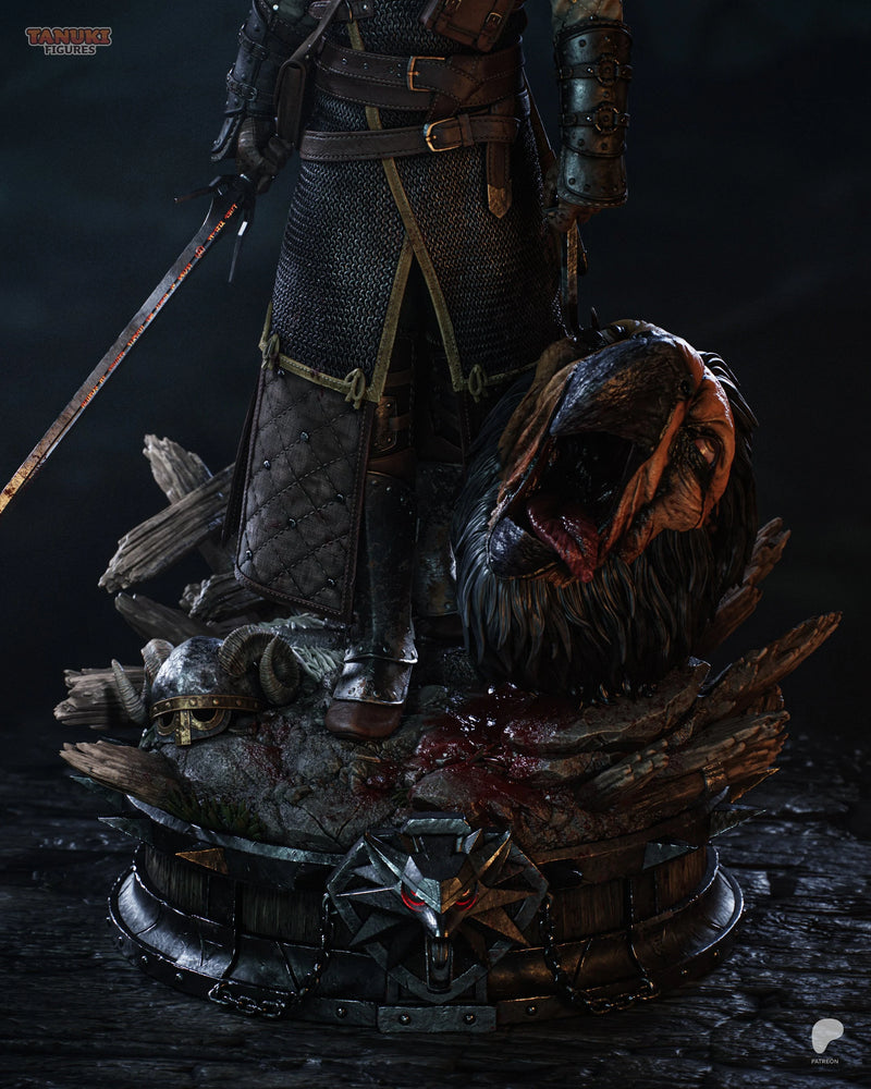 Geralt Resin Statue & Bust - Full Size view 5