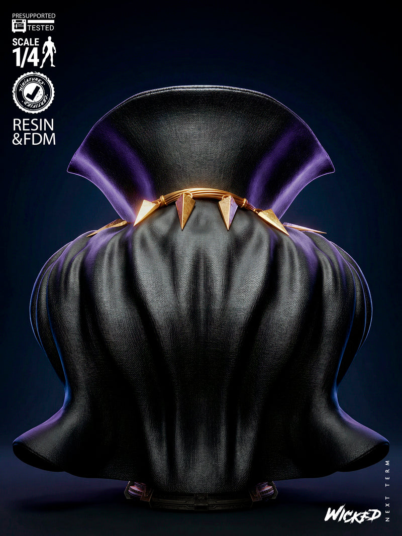 Black Panther Portrait Bust resin bust kit view 5