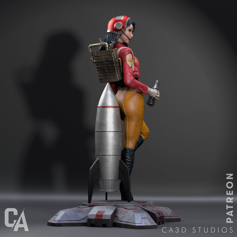 Retro Astronaut Statue - 1/9 Scale