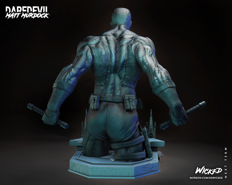 Daredevil Bust resin bust kit view 5