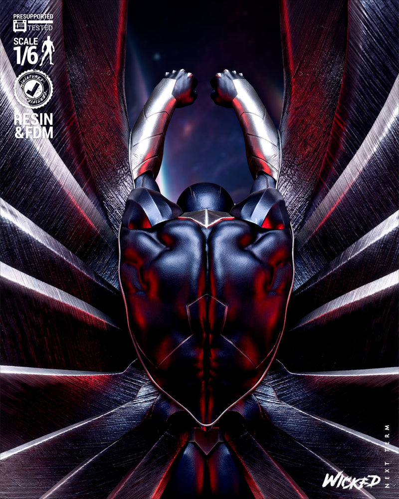 Darkhawk Sculpture resin statue kit view 5