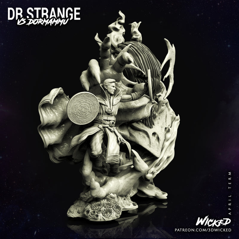 Doctor Strange vs Dormammu Diorama resin diorama kit view 5