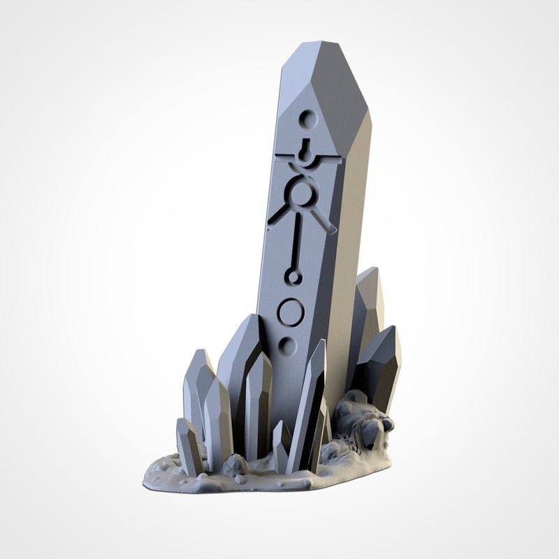 Glass Stones Terrain 3D printed terrain view 5