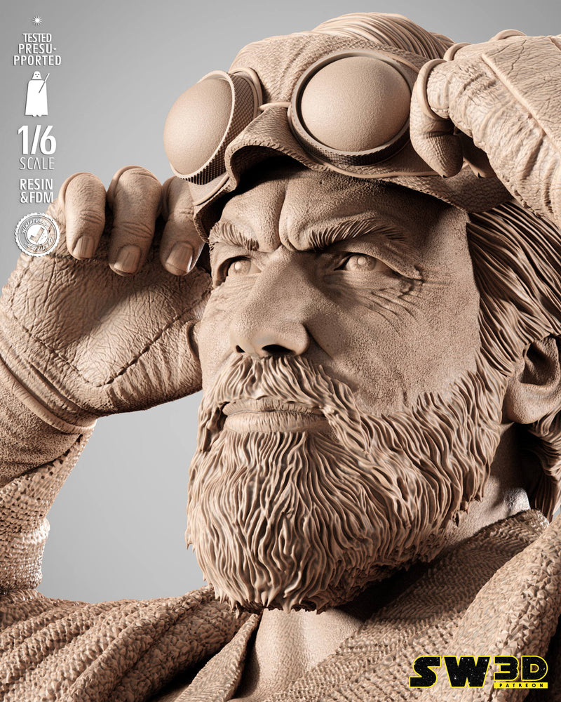 SW3D July 2025 Term Old Ben Kenobi Sculpture