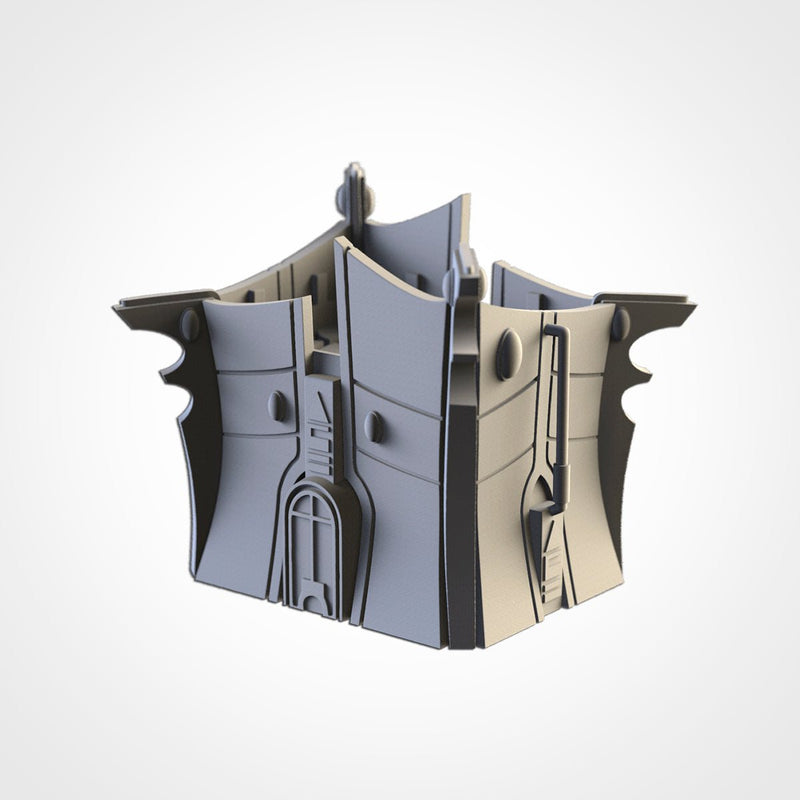 Xenos Buildings 02 3D printed terrain view 5