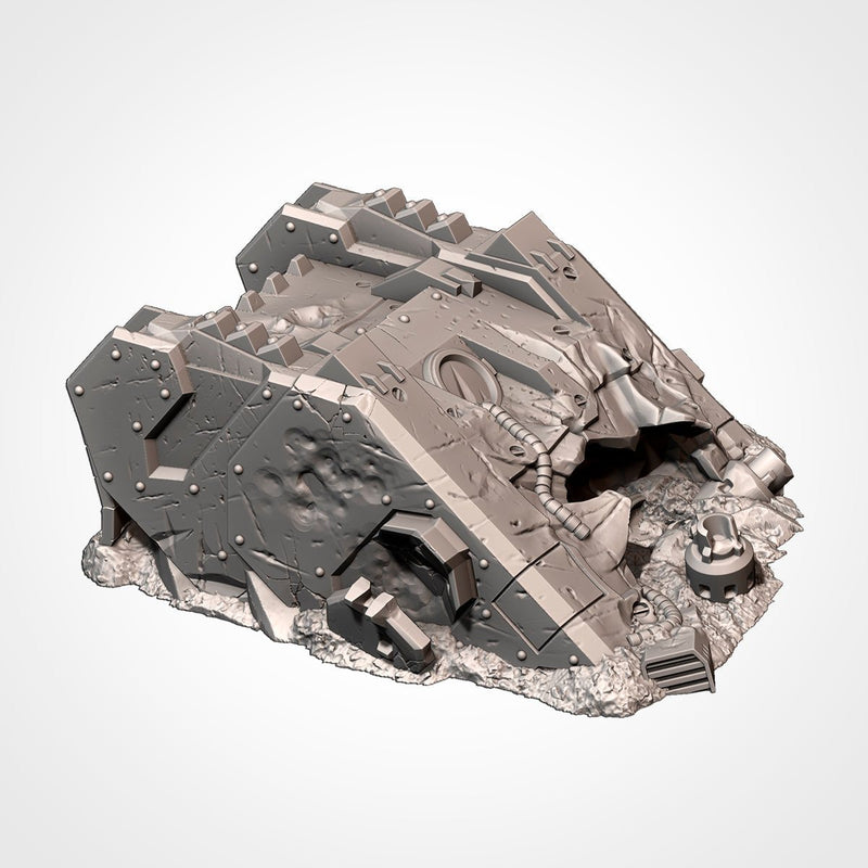 Crashed Tanks 3D printed terrain view 5
