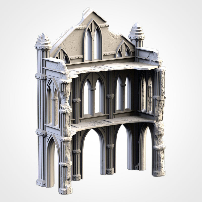 Cathedral Ruins 02 3D printed terrain view 5