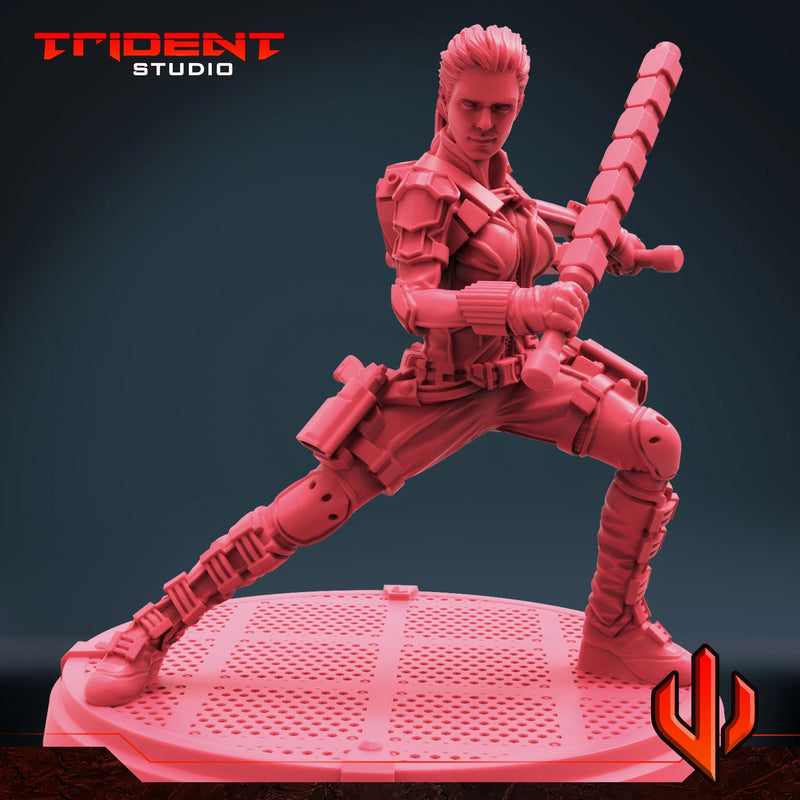 Melina Vostokoff - Sculpt C Marvel MCP-compatible 40mm resin proxy miniature by Trident Miniatures - product image 5