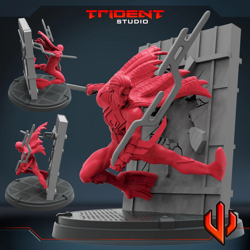 Spider-Man 2099 Miguel Marvel MCP-compatible 40mm resin proxy miniature by Trident Miniatures - product image 5