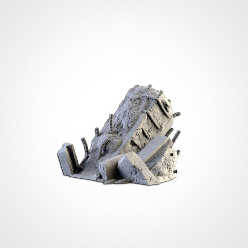 City Debris 3D printed terrain view 5
