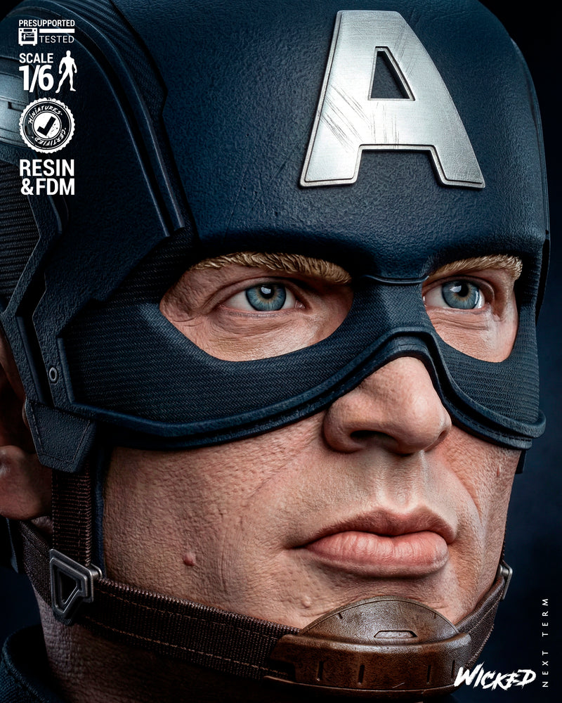 Captain America Winter Soldier Sculpture resin statue kit view 5